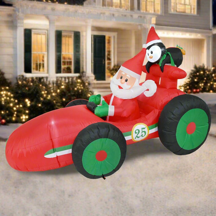 Airpower Santa Race Car 225cm - Christmas Factory