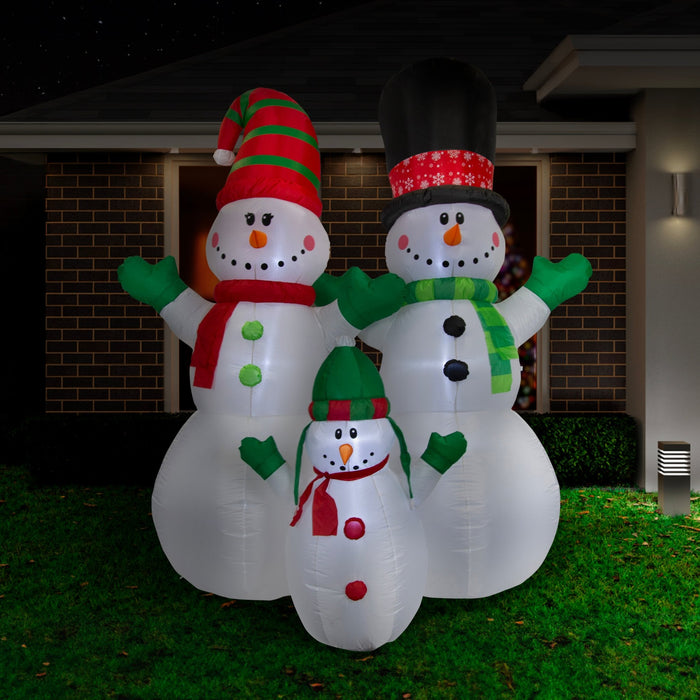 Airpower Snowman Family 3 pieces 240cm - Christmas Factory