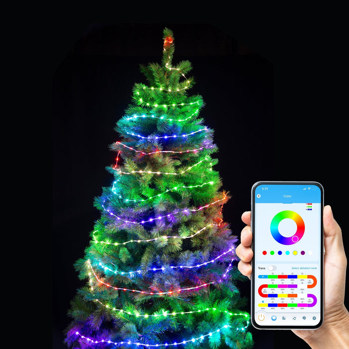 App Controlled Lightshow Fairy Lights LEDs Reel available in 2 Lengths - Christmas Factory