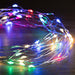 Battery Operated 100 LED Wire Pin Lights – 10m, available in 3 Colors - Christmas Factory