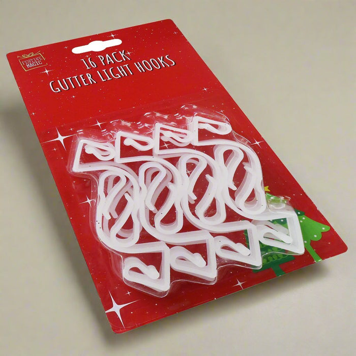 Gutter Hooks 16pk Extra Large Size - Christmas Factory