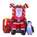 Inflatable Santa and Armchair (2.1m) - Christmas Factory