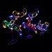 LED Acrylic Sleigh Reindeers Twinkle Multi - Christmas Factory