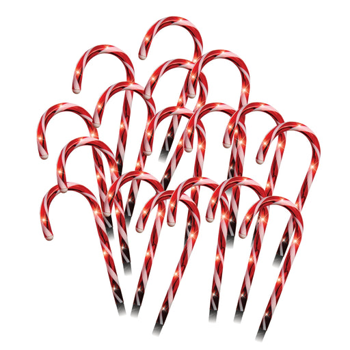 LED Candy Canes Path Lights 20pk - Christmas Factory