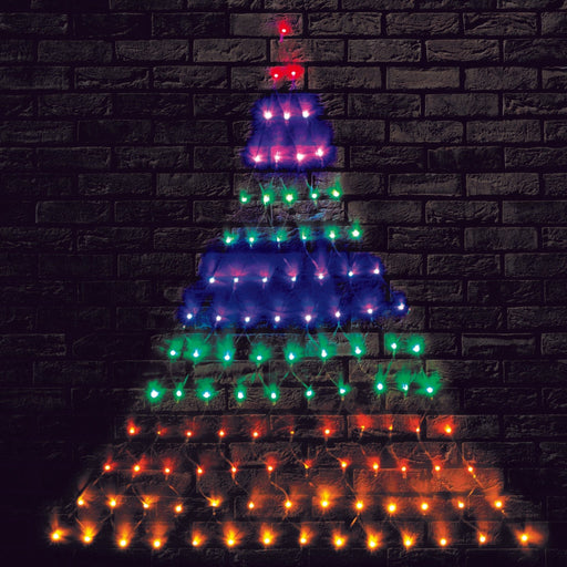 LED Christmas Tree Rainbow Wall Net Lights - Christmas Factory