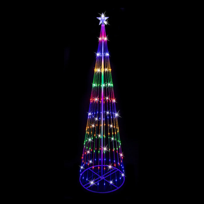 LED Digital Strands Tree 2.4m Multi - Color - Christmas Factory