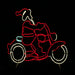 LED Flexi Strip Santa Motorbike Flash - Christmas Factory