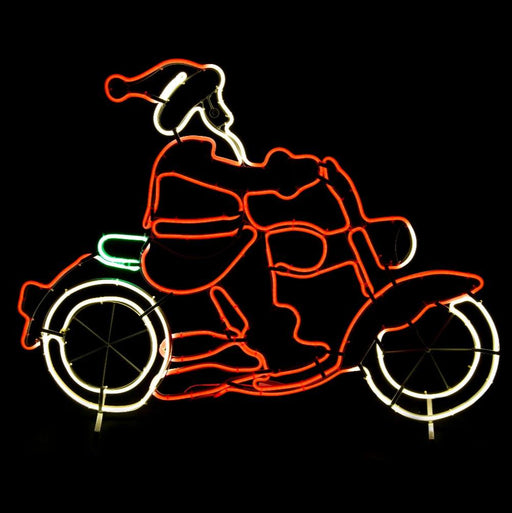 LED Flexi Strip Santa Motorbike Flash - Christmas Factory