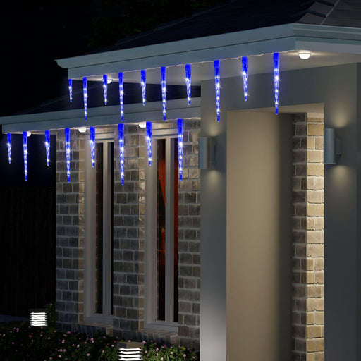 LED Icicle Tube Lights 24 - Pack Available in 2 Colors - Christmas Factory