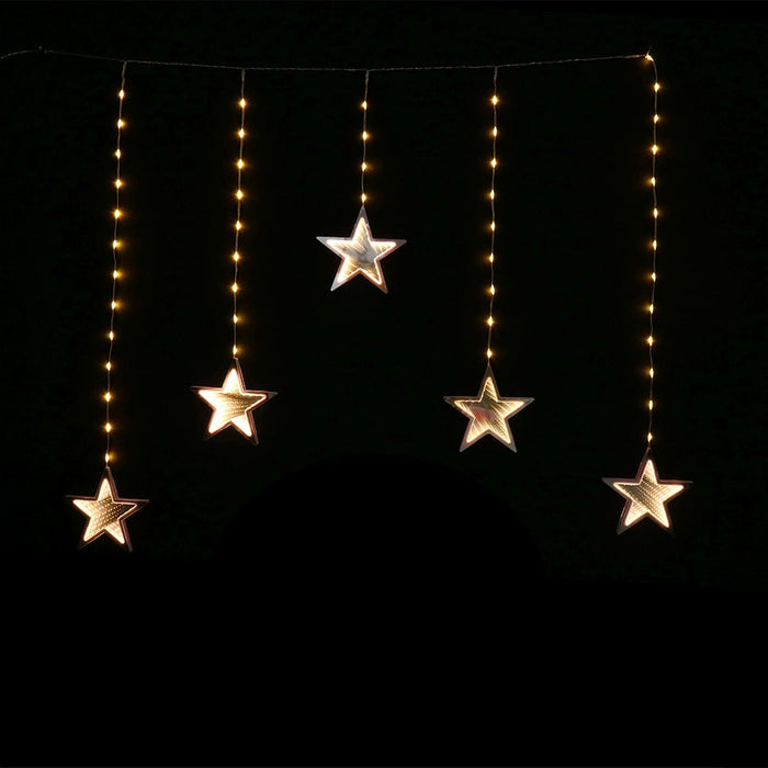 LED Infinity Stars Curtain Lights avaiable in 2 Colors - Christmas Factory