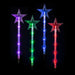 LED Lightshow Star Path Lights 4 pieces Remote Controlled - Christmas Factory