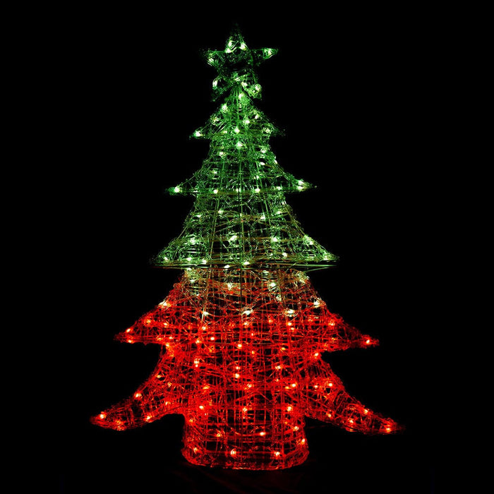 LED Rainbow Acrylic Tree with Bluetooth App Control – 100cm - Christmas Factory