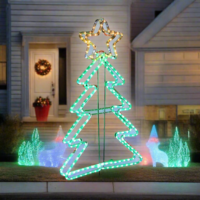 LED Ropelight 3D Tree Cool Twinkle Lights - Christmas Factory