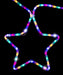 LED Ropelight 5 Stars Chain available in 2 Colors - Christmas Factory