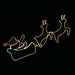 LED Ropelight Double Reindeer Sleigh Twinkle Lights - Christmas Factory