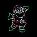 LED Ropelight Happy Santa Twinkle 1 Meter Tall - Christmas Factory