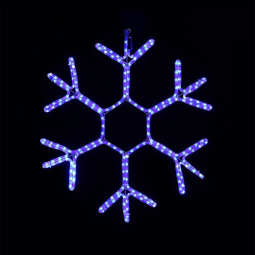 LED Ropelight Snowflake Twinkle Cool White - Christmas Factory