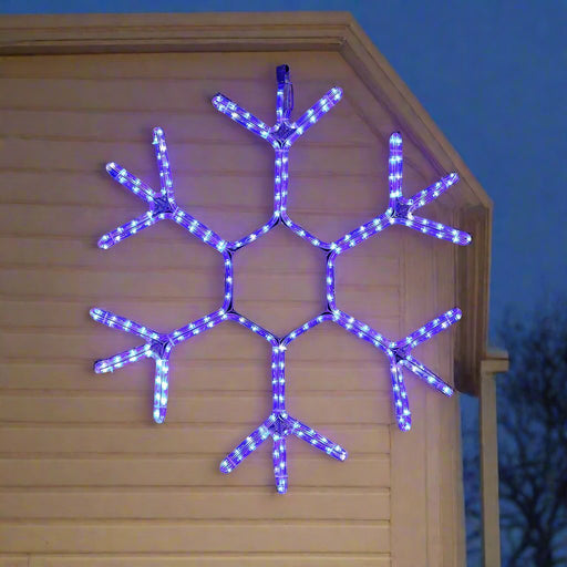 LED Ropelight Snowflake Twinkle Cool White - Christmas Factory