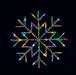 LED Snowflake Silhouette Flashing available in 2 Colors - Christmas Factory