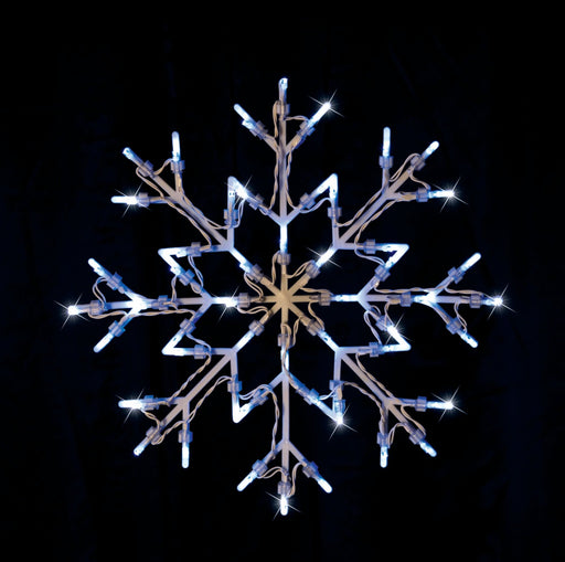 LED Snowflake Silhouette Flashing available in 2 Colors - Christmas Factory