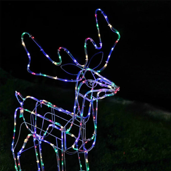 LED Twinkling Standing Reindeer – 110cm available in 2 Colors - Christmas Factory