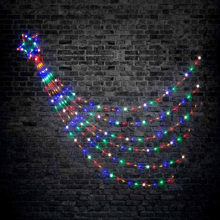 LED Waterfall Star 3m 200 LEDs Multi - Color - Christmas Factory