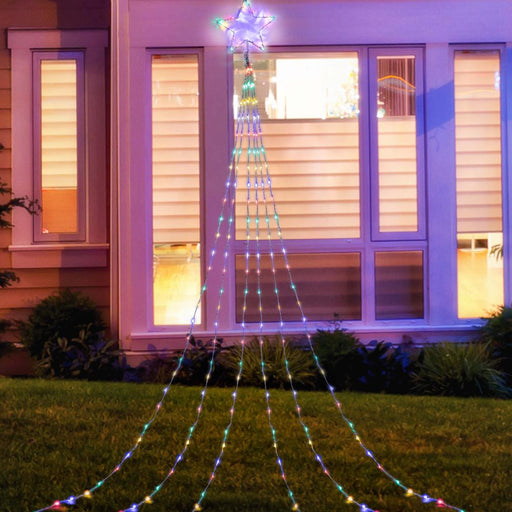 LED Waterfall Star 3m 200 LEDs Multi - Color - Christmas Factory