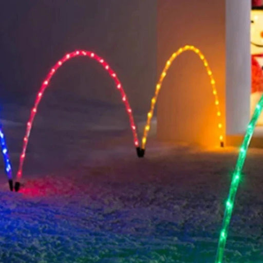 Multi Arch Path Lights – 4pc, Dazzling Multicolour LEDs - Christmas Factory