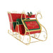 New Arrival: Fancy Ornate Two - Seat Sleigh – Red and Gold, 76cm - Christmas Factory