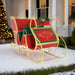 New Arrival: Fancy Ornate Two - Seat Sleigh – Red and Gold, 76cm - Christmas Factory