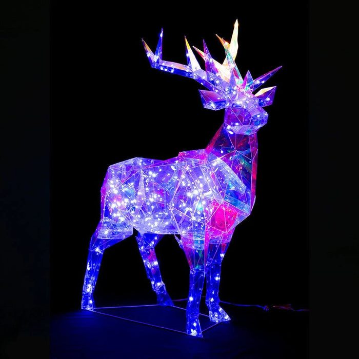 New Arrival: LED Dreamlight Reindeer – 130 Colour - Changing LEDs, 90cm - Christmas Factory