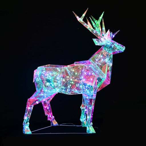 New Arrival: LED Dreamlight Reindeer – 130 Colour - Changing LEDs, 90cm - Christmas Factory