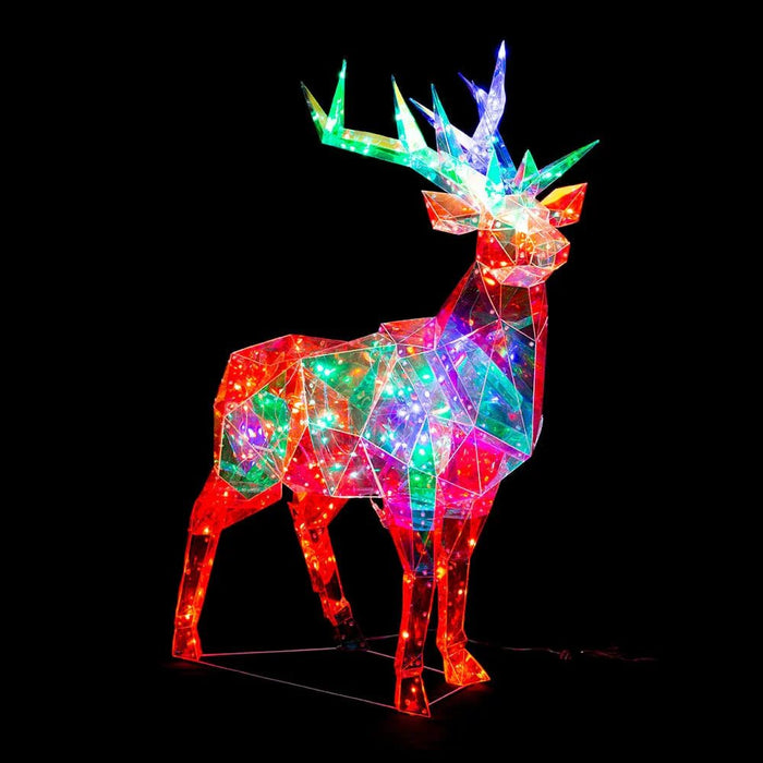 New Arrival: LED Dreamlight Reindeer – 130 Colour - Changing LEDs, 90cm - Christmas Factory