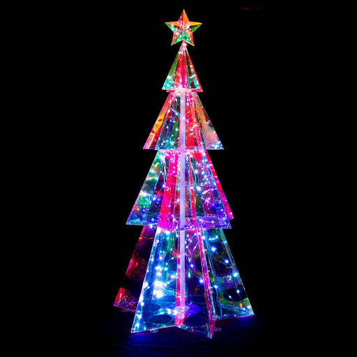 New Arrival: LED Dreamlight Tiered Tree – 120cm, 130 Colour - Changing LEDs - Christmas Factory