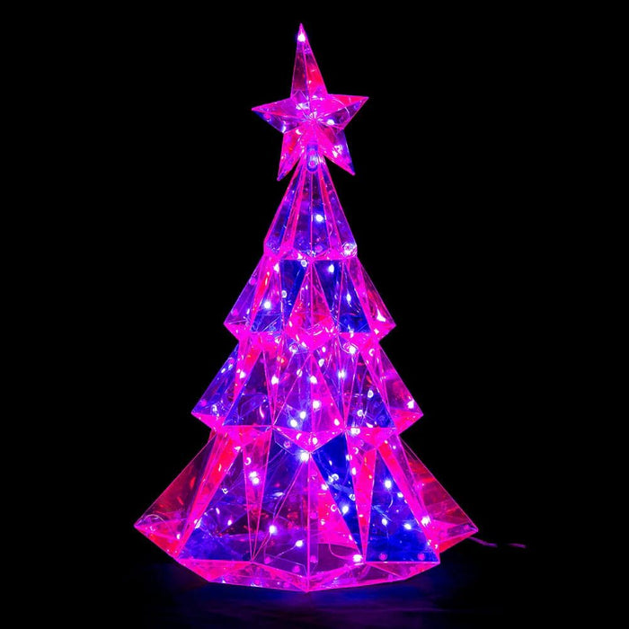 New Arrival: LED Dreamlight Tiered Tree – 80 Colour - Changing LEDs, 65cm - Christmas Factory