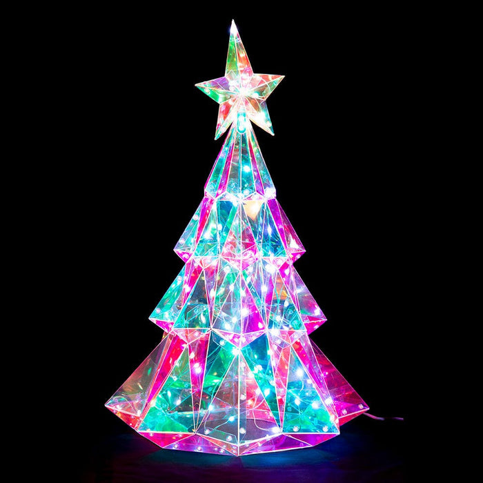 New Arrival: LED Dreamlight Tiered Tree – 80 Colour - Changing LEDs, 65cm - Christmas Factory