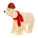 New Arrival: LED Flashing Glitter Thread Polar Bear – 70 LEDs, 90cm - Christmas Factory