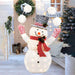 New Arrival: LED Twinkling Frosty Snowball Snowman – 90 LEDs, 150cm - Christmas Factory