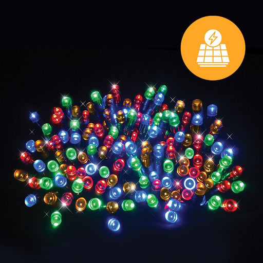 Solar 240 LED Fairy Lights – 11.9m, available in 4 Colors - Christmas Factory