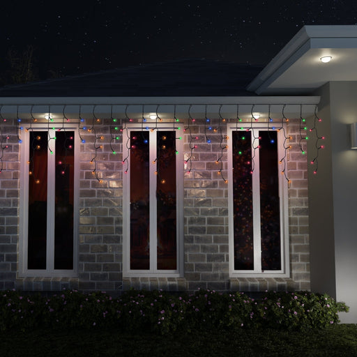 Solar 400 LED Icicle Lights available in 3 Colors - Christmas Factory