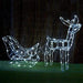 Solar LED Sleigh with Reindeer - 80 cm - Christmas Factory