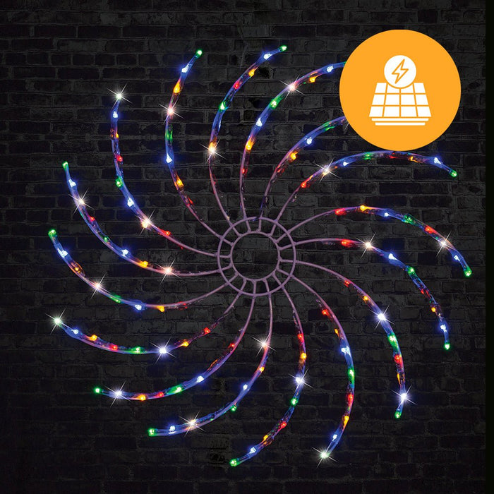 Solar LED Spinner Light 50cm Multicolor - Christmas Factory