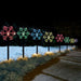 Solar Snowflake Path Lights – 5 Pack, 35cm available in 2 Colors - Christmas Factory