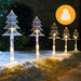 Solar Tree Shape Path Lights – 5 Pack, 38cm available in 2 Colors - Christmas Factory