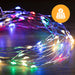 Solar + USB 200 LED Dual Use Wire Lights – 19.9m, available in 3 Colors - Christmas Factory