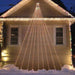 Solar Waterfall Strand Lights - Multi Colour - Christmas Factory