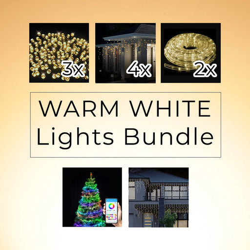 Warm White Lights Bundle - Christmas Factory